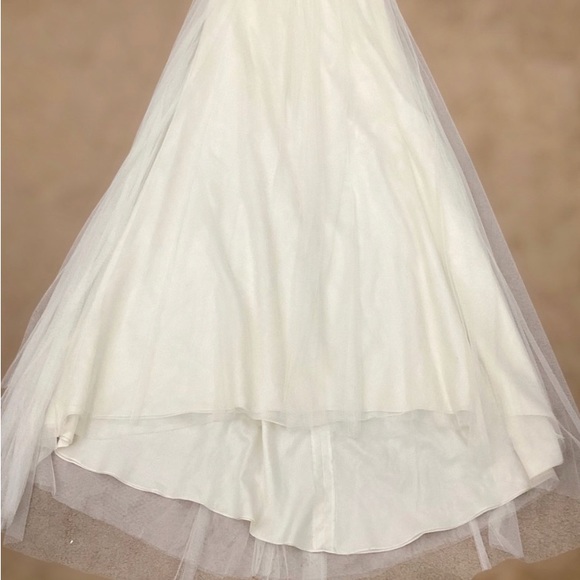 Jenny Yoo CLAUDINE Sleeveless Embroidered Tulle Wedding Dress Ivory 4 - Picture 3 of 13